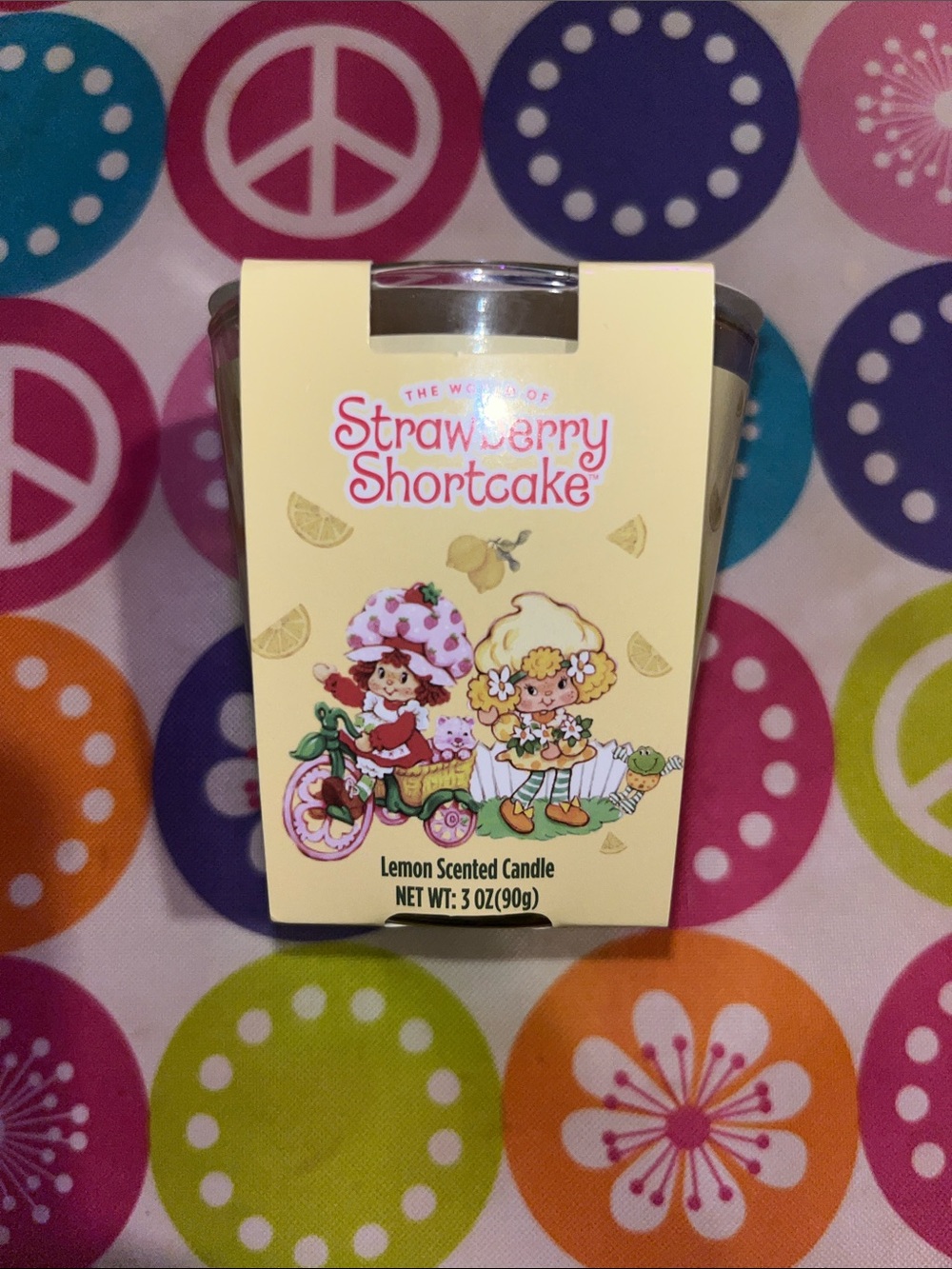 Strawberry Shortcake Lemon Scented Candle - Yellow